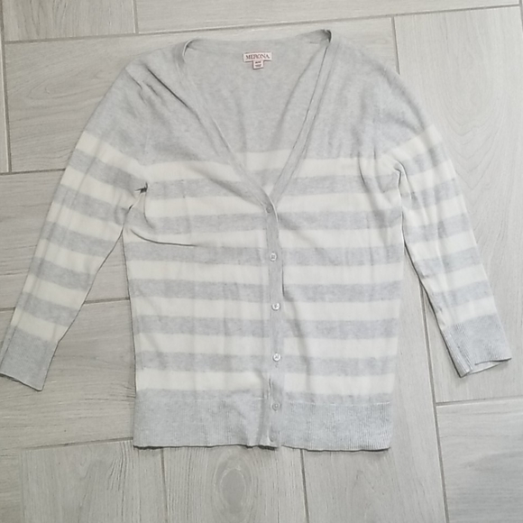 Merona Sweaters - Merona • Striped Cardigan, Size Medium